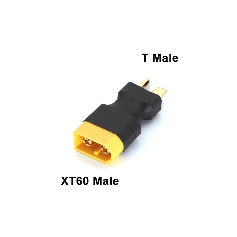 1/5/10Pc XT60 Male/Female to T Plug Male/Female Connector Conversion Adapter For RC Helicopter Quadcopter LiPo Battery Connector