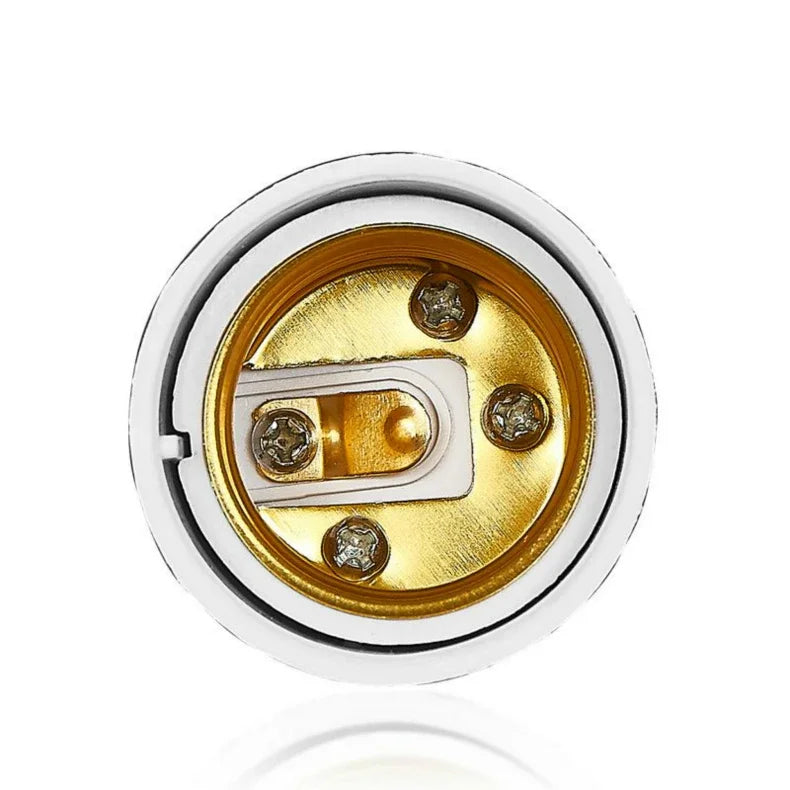 5pcs G24d To E26 LED Light Base Converter2Pin G24 To E27 Lamp Holder Adapter Allow You Install E27 Standard Lamp in G24d Socket