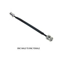 Door/Window Pass Through Flat RF Coaxial Cable BNC Male Female to BNC Q9 Male 50 Ohm RF Coax Pigtail Extension Cord Wire