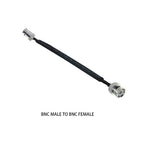 Door/Window Pass Through Flat RF Coaxial Cable BNC Male Female to BNC Q9 Male 50 Ohm RF Coax Pigtail Extension Cord Wire