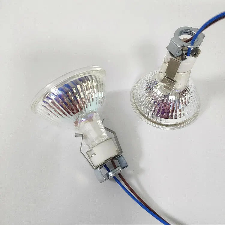 5Pcs MR11 MR16 Gu5.3 LED Halogen Light Socket Porcelain 0.75mm2 30cm Wire Lead Pin Clamp Thread Head Lamp Cup Plug Lamp Holder