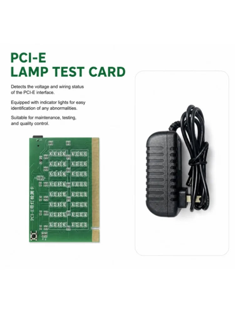 PCI-E 16X PCI Express Slot Tester Card for Motherboard,PCI-E Light Tester,Detect South Bridge Short Circuit & Open Circuit Fault