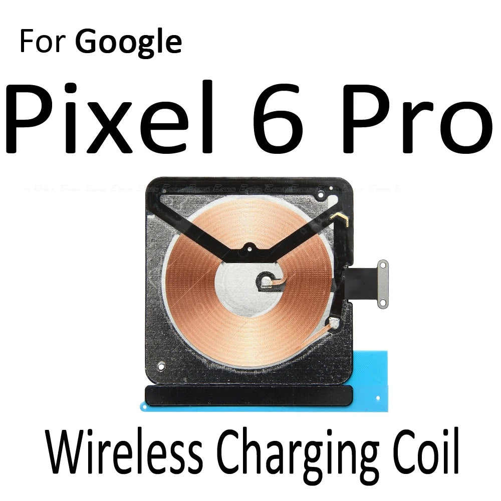Wireless Charging Chip NFC Coil Parts For Google Pixel 6 7 8 9 Pro XL 6a 7a 8a Charger Panel Sticker Flex Cable