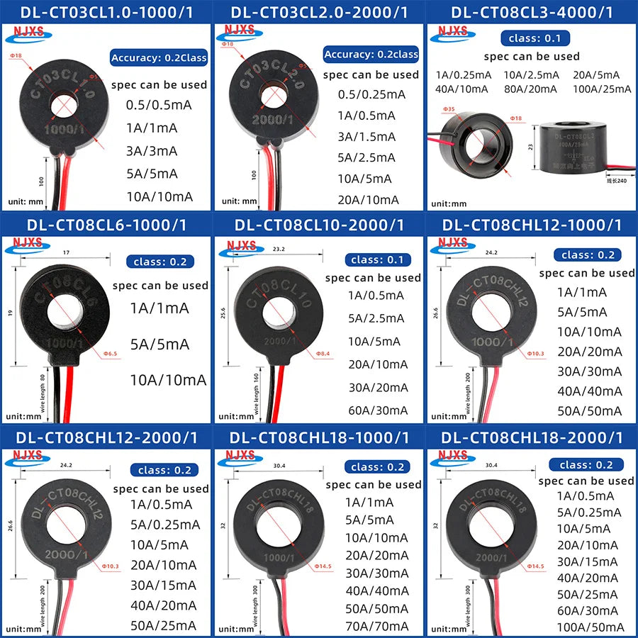 Micro Current Transformer Toroidal Core for Current Measurement