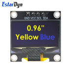 Estardyn DIYUSER 0.96 Inch OLED SSD1306 White/Blue/Yellow 128X64 IIC I2C Serial Display  12864 LCD Screen Board For