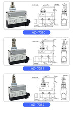 Waterproof AZ Micro Limit switch 10A 250V AZ-7312 AZ-7311 AZ-7121 AZ-7120 Small Roller Lever Travel Switch without fixation