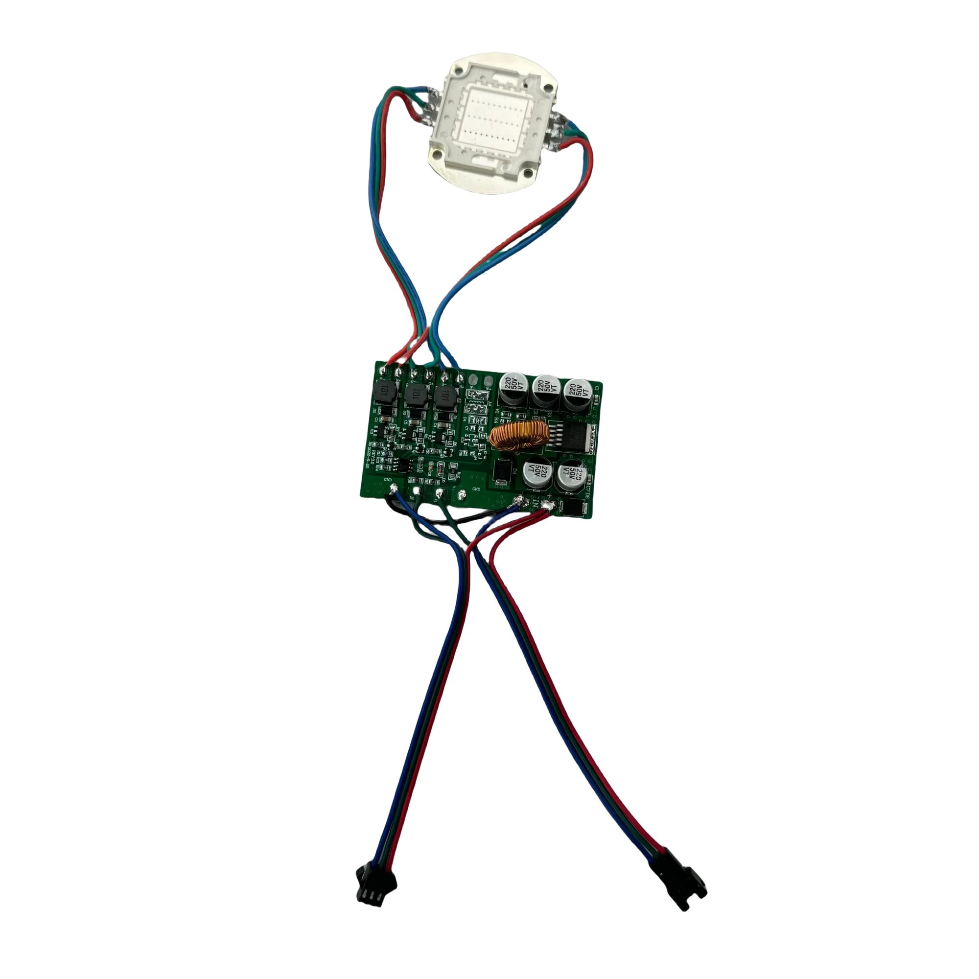 DC12-24V 30W High Power WS2811 RGB IC LED Pixel Module IP20 Smart 10R10G10B COB Pixel Light 3Pin JST in and Output