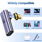 USB4.0 Thunderbolt3 Magnetic USB C To Type C Adapter 140W 40Gbps Fast Charging Magnet Charge Converter Cable 8K@60Hz USB-C Adapt