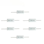 10pcs 5W 5% Cement Resistor Power Resistance 0.1 ~ 10K 0.1R 0.5R 1R 10R 100R 0.22 0.33 0.5 1 2 5 8 10 15 20 25 30 100 1K 10K ohm
