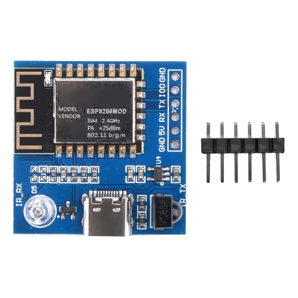 ESP8266/ESP32 IR Transmitter&Receiver – NEC Protocol WiFi Transparent Transmission ESP Development Module for Smart Home Control