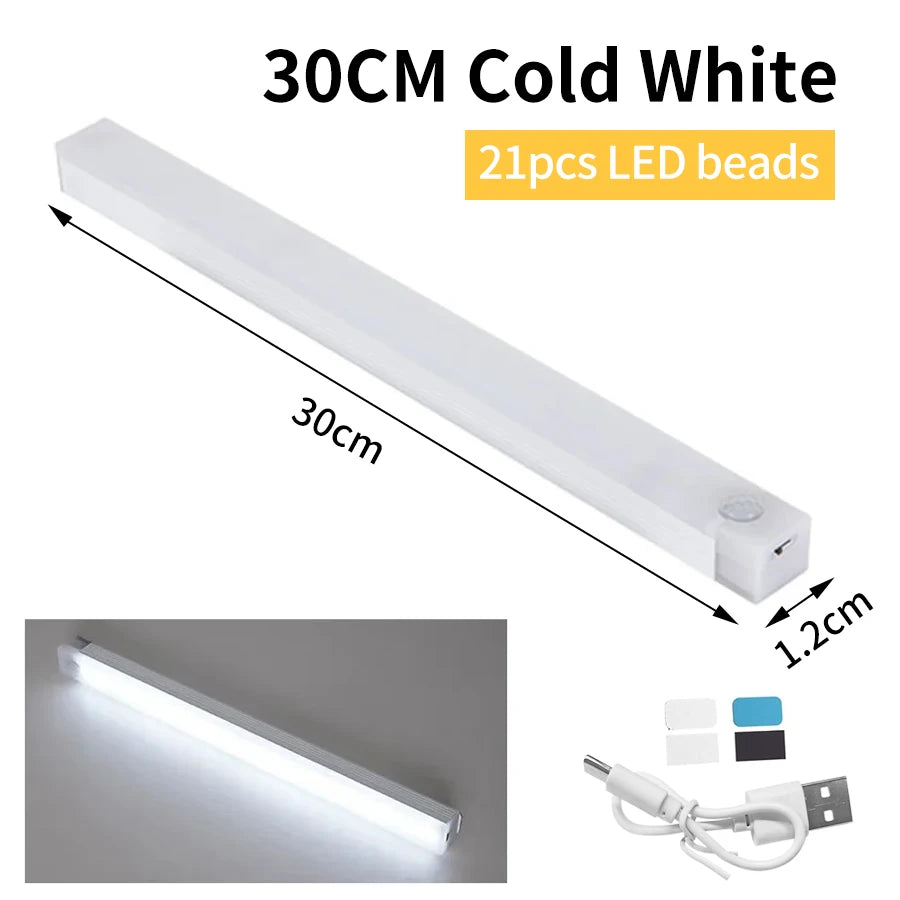 Motion Sensor Light Wireless LED Night Light Rechargeable Night Lamp Closet Cabinet Wardrobe Lamp Kitchen Staircase Backlight