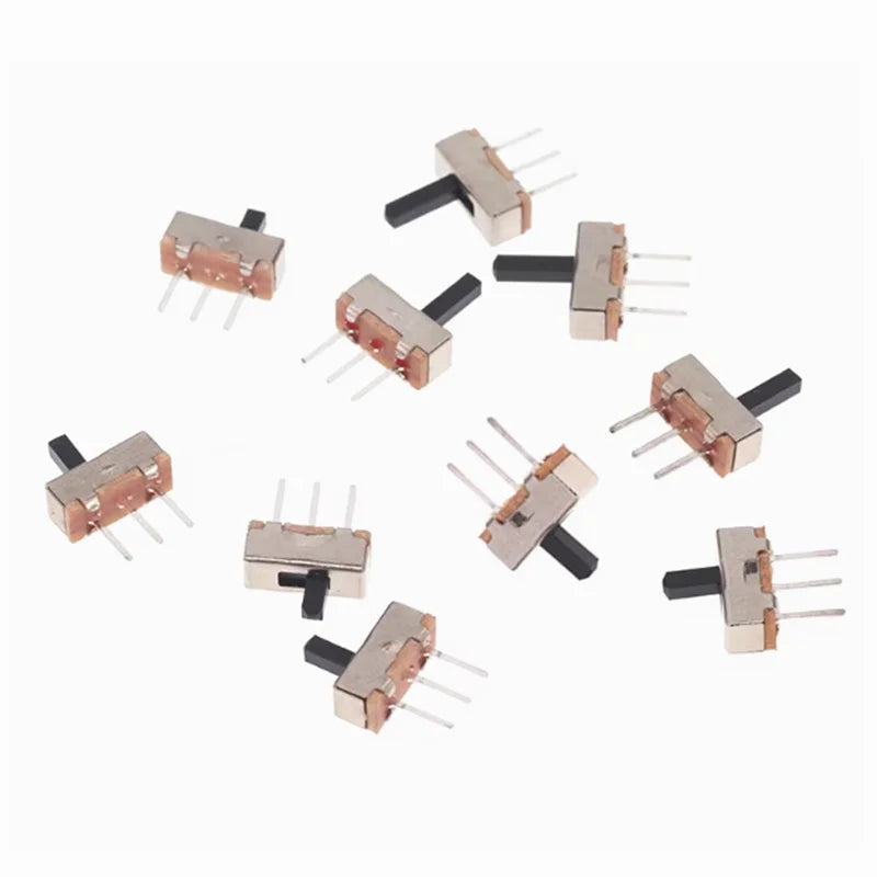 SS12D00G3/G2/G3/G4 Handle height 2/3/4/5mm New Mini Vertical Slide Switch 1P2T 3 Pin Toggle Switch SMD PCB DPDT Vertical Switch