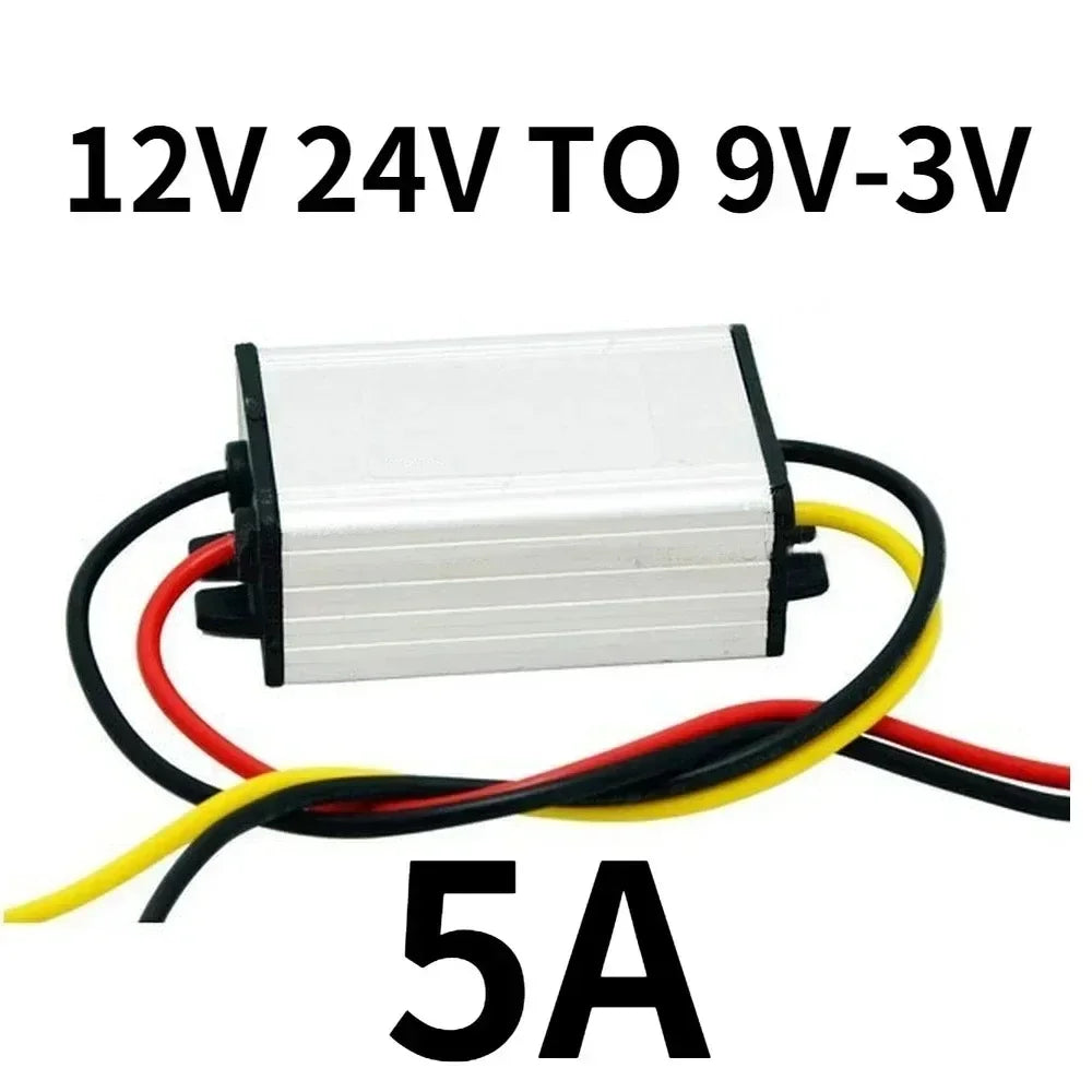12V24V to 9V 7.5V 6V 5V 4.2V 3.7V 3V 3.3V 5A 12V to 9V 24V to 9V Transformer Step-Down Module DC Power Converter CE RoHS