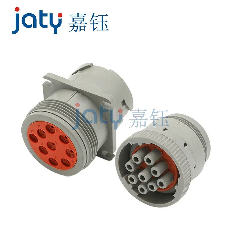 1set Grey Deutsch 9 Pin HD10 Series New ROHS Waterproof Auto Connector Diagnosctic Tool Circular Connector HD16-9-96S HD10-9-96P