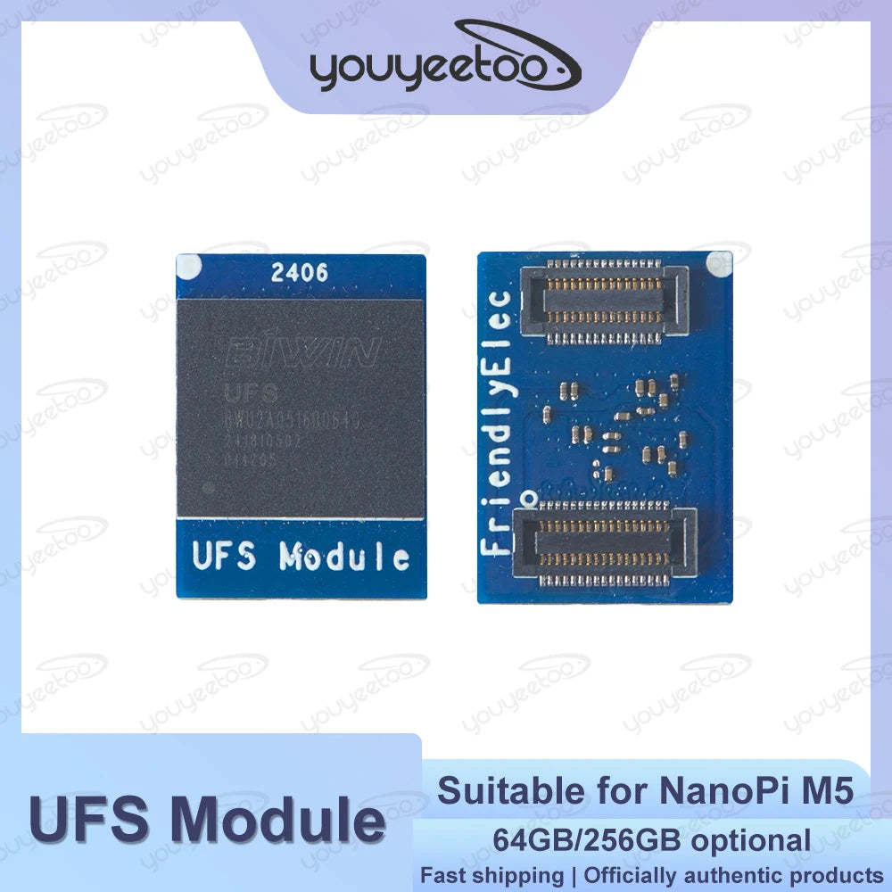 UFS Module 64GB/256GB UFS 2.0 Flash Module Suitable For NanoPi M5 And Other Friendlyelec Development Boards