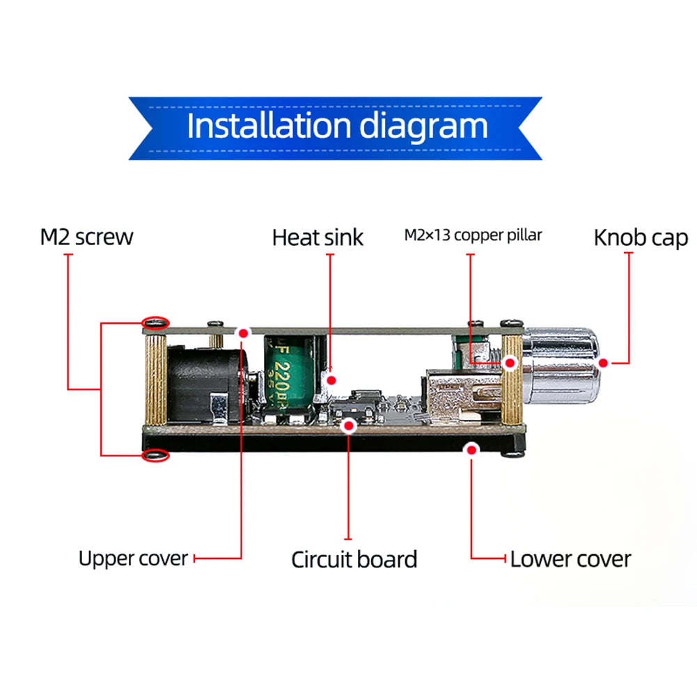 XY-C50L 50Wx2 Bluetooth-Compatible Stereo Audio Module Subwoofer Amplifier Board