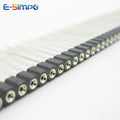 3pcs 2.54mm L17.8mm Round Pin Header Female Single Row 1x40Pin Crystal Socket Holder Female Header Connector