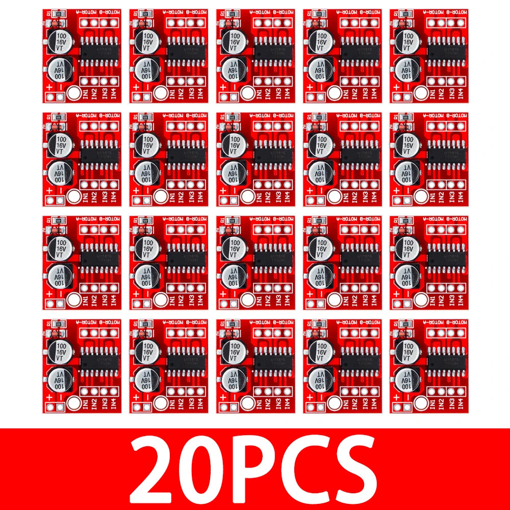 L298N Dual H-Bridge Motor Driver Module – PWM Speed Control, Reversing Function (DC/Stepper Compatible)