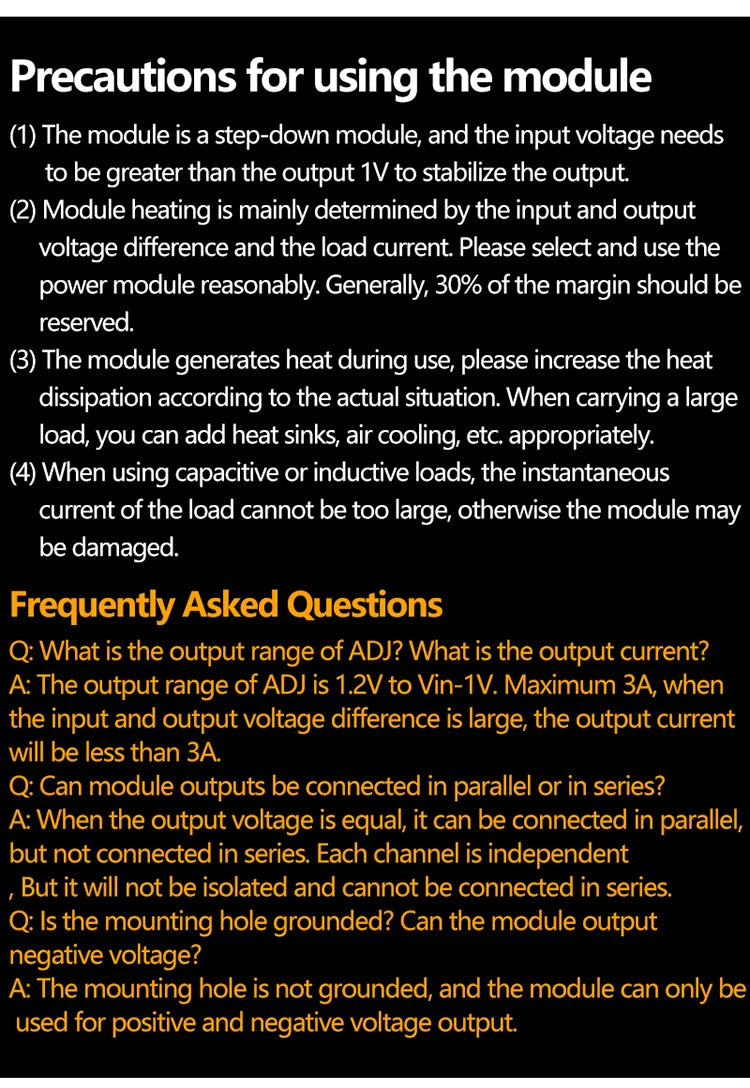 LM2596 Multi Channel Switching Power Supply 3.3V/5V/12V/ADJ Adjustable Voltage Output Power Supply Module