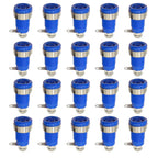 20PCS Insulated Safety 32A 4mm Banana Socket Terminal 5 Colors Female Jack Panel Mount Socket Binding Post Wire Connector