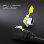 CNLINKO M24 Waterproof IP68 Circular RJ45 Connector 8P8C Cat6 Male/Female Panel Mount for Industrial Automation Marine & Outdoor