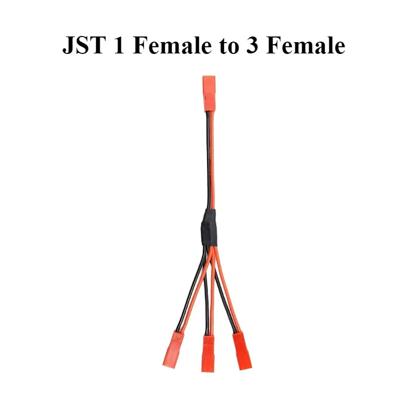 JST Plug Splitter,JST Male Female Cable,JST Y Parallel Adapter Splitter Harness For Traxxas TRX-4 1/10 RC Car Crawler ESC