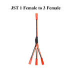 JST Plug Splitter,JST Male Female Cable,JST Y Parallel Adapter Splitter Harness For Traxxas TRX-4 1/10 RC Car Crawler ESC