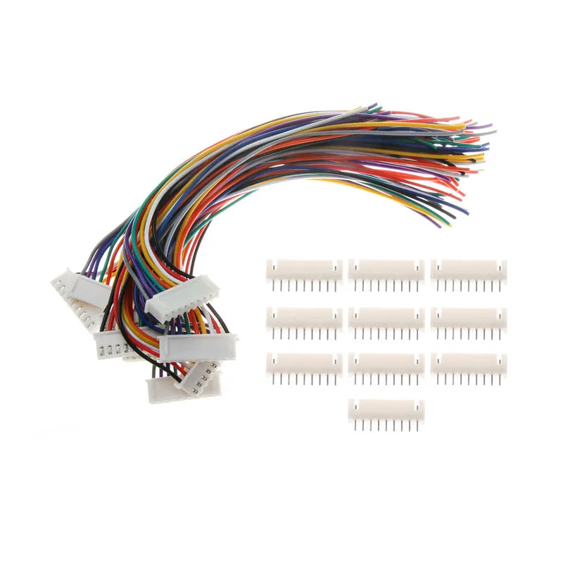 10PCS 1.5 2.0 2.54 ZH/PH/XH Female Male Plug Connector Socket 2/3/4/5/6/7/8/9/10P Pin Pitch with Cable Wire 15/30cm