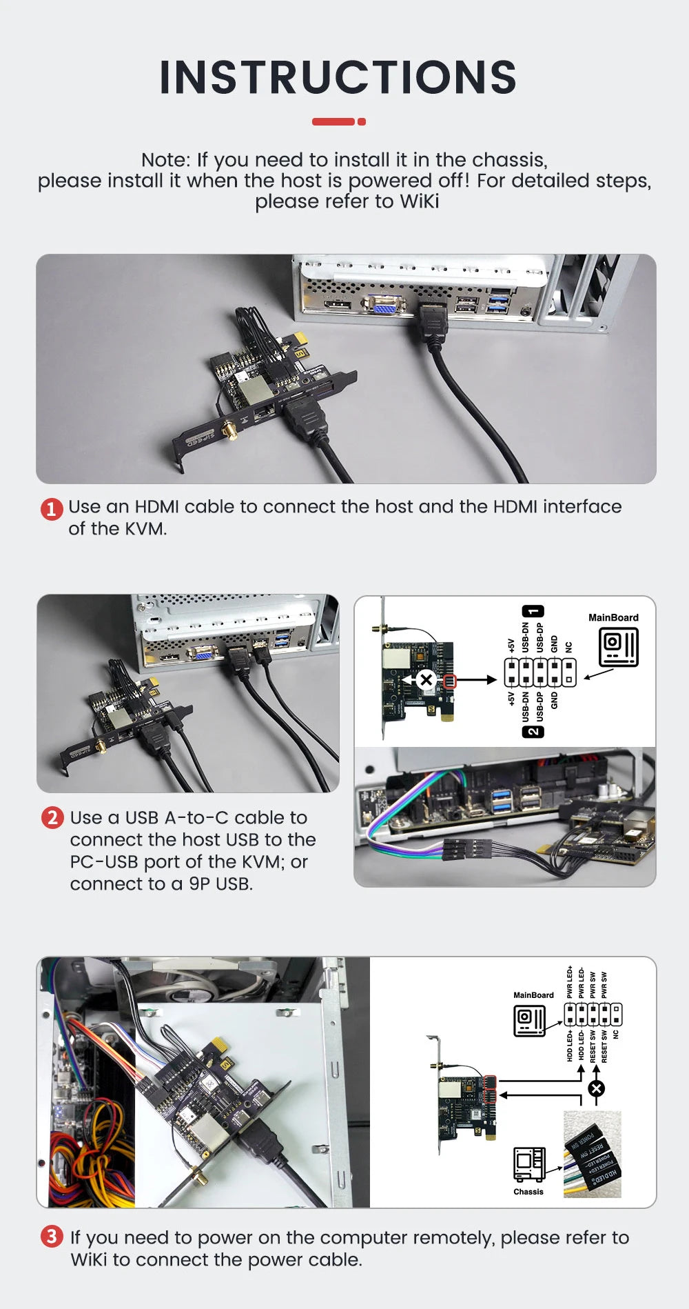 NanoKVM Series Sipeed Options Nano KVM-Lite/FULL/USB PCIe Nano RISC-V Mini Remote Power/OS Control For Raspberry Pi