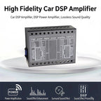DSP Amplifier DC 12V High-Fidelity Audio Stereo Digital Audio Processor After 4x60w For To Android Navigation Locomotive
