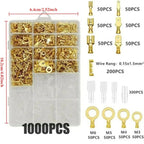 120/315/1000pcs Male and female cable box, insulated cable, male connector, 2.8/6.3mm electric crimping terminal shovel kit