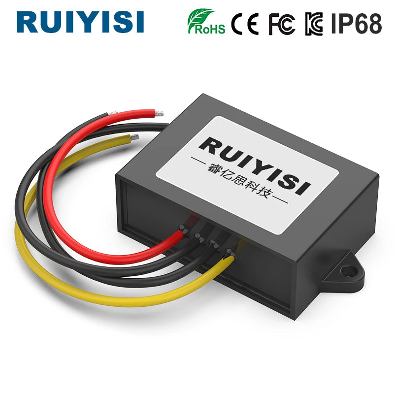RUIYISI 15V-90V to 12V Converter 24V36V48V60V 80V 90V 72V to 24V 5V 9V 13.8V 15V 19V 36V Solar Voltage Reduction Power Module
