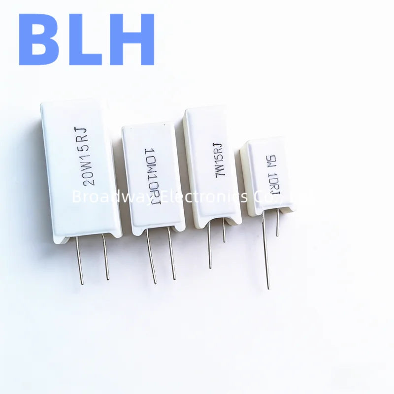 5PCS Vertical Cement Resistance SQM 7W 5% 0.1R 0.22R 0.33R 0.47R 0.5R 0.68R 0.82R 1R 1.5R 2.2R 2.5R 3R 3.3R ohm Ceramic resistor