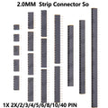 10pcs 1X 2X/2/3/4/5/6/8/10/40 PIN Single Row Straight FEMALE PIN HEADER 2.0MM 2MM Strip Connector So
