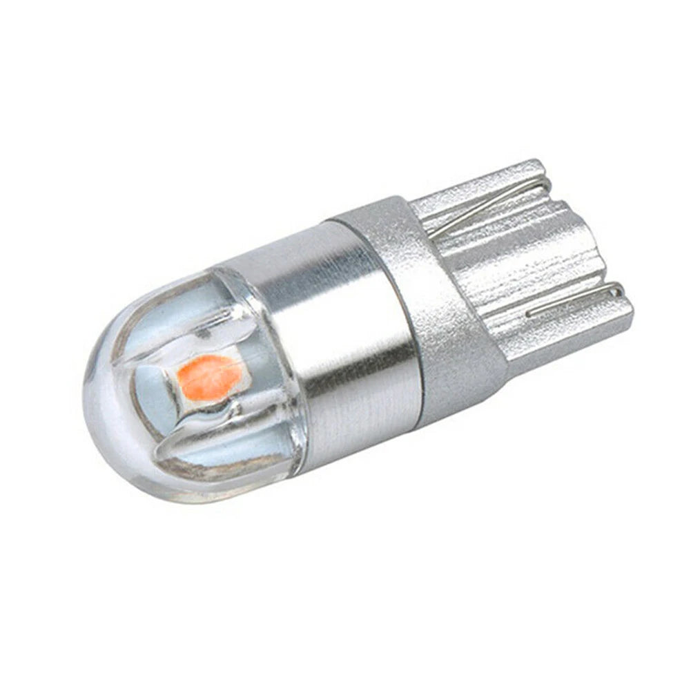 1Pcs T10 2SMD 3030 W5W 194 168 LED Reading License Plate Light Side Lamp DRL Amber Universal Car Lighting