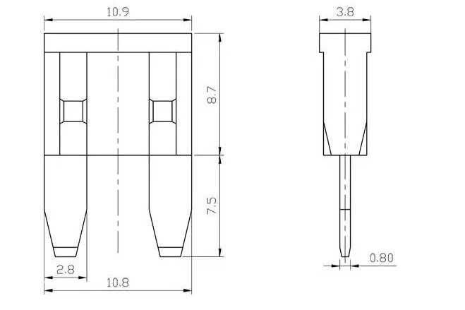 10/35pcs ATM/APM Small (Mini) Blade Fuse (2A 3A 5A 10A 15A 20A 25A) for Car Truck RV Automotive Motor Boat Replacement