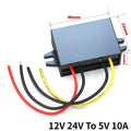 12V 24V to 5V 3A-10A Step Down DC Converter Regulator 24V12 V Buck to 5 V 12 Volt to 5 Volt LED Power Supply for Cars