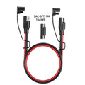 12/24V SAE to SAE Extension Cable Quick Connector Harness SAE Connector, with SAE Polarity Backup Adapter and 15A Backup Fuse