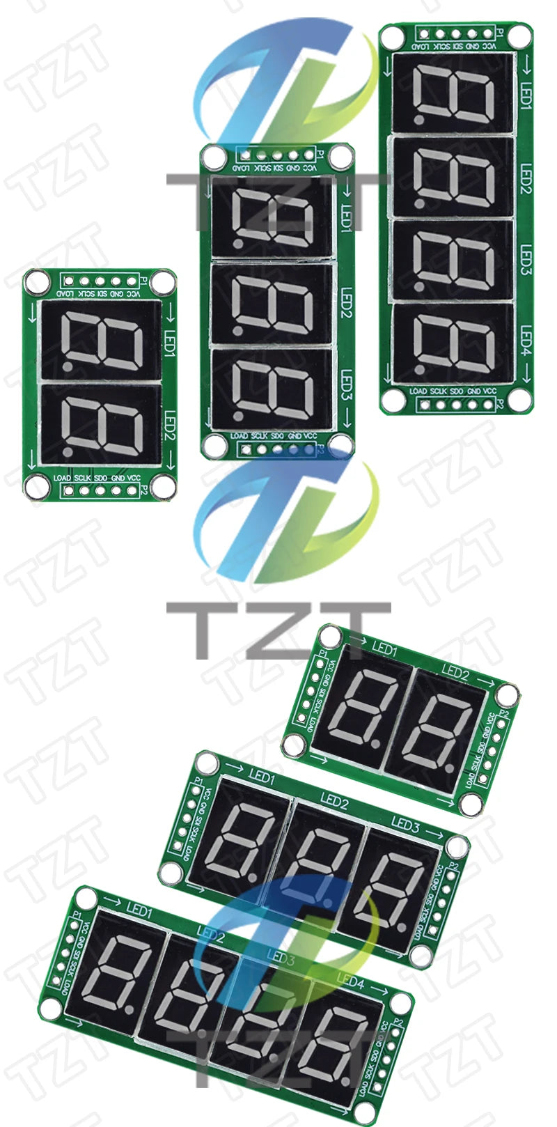 Static Drive 2 3 4 Segment Digital Tube LED Display Module 2 Digital 74HC595 Tube 100% New original For Arduino