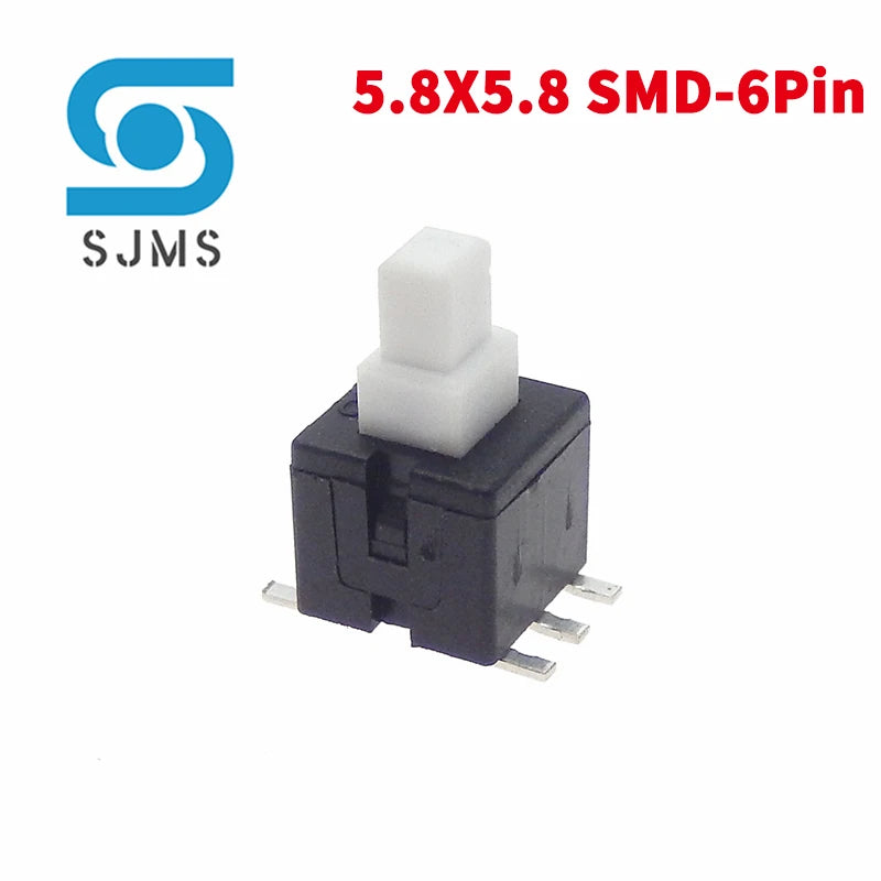 10PCS 5.8x5.8 7x7 8x8 8.5x8.5mm Non-Self-Locking / Self-Locking Switch / UNlock Push 6 Pin Tactile Power Micro Button Switches