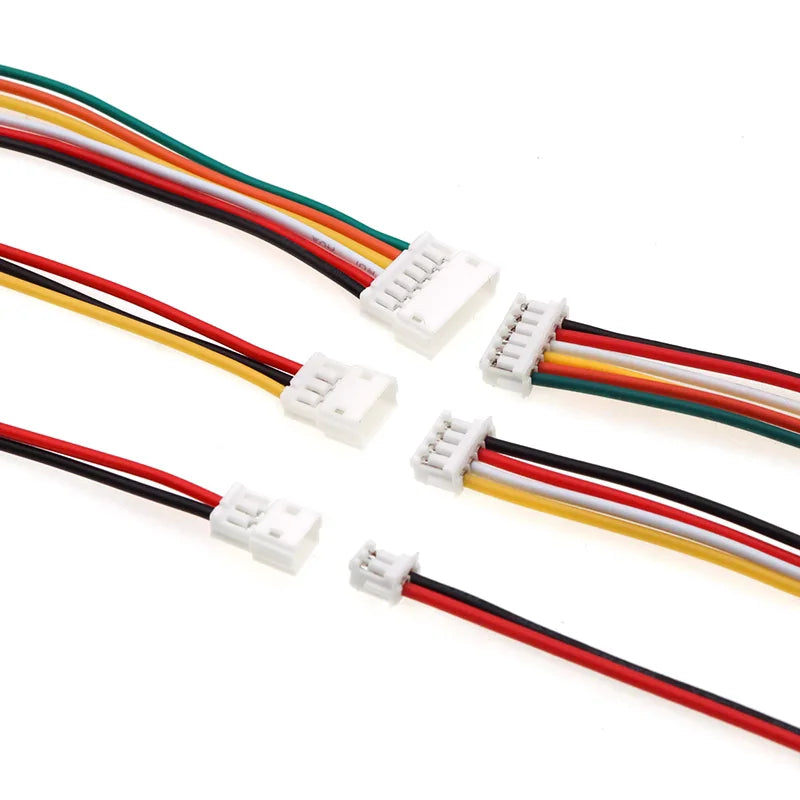 5Pairs Mini Micro ZH 1.5mm 2P 3P 4P 5P 6Pin Male Female Plug Connector With Wire Cables UL1571 28AWG 150MM
