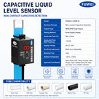 FKG24-13NP-S High Precision 13mm Liquid Level Control Digital Display Capacitive Pipe Liquid Level Sensor