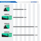 GTRIC Inductive Sensor NBB20/NBN40-U1-A2 Square Proximity Switch  NPN PNP 20MM 40MM Long Distance Metal Proximity Sensor Switch