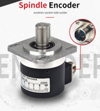 ABILKEEN HES-2M Incremental Rotary Encoder 100~2500PPR Available 38MM Magnetoelectric Rotary Encoder 8MM Semi-Hollow Shaft