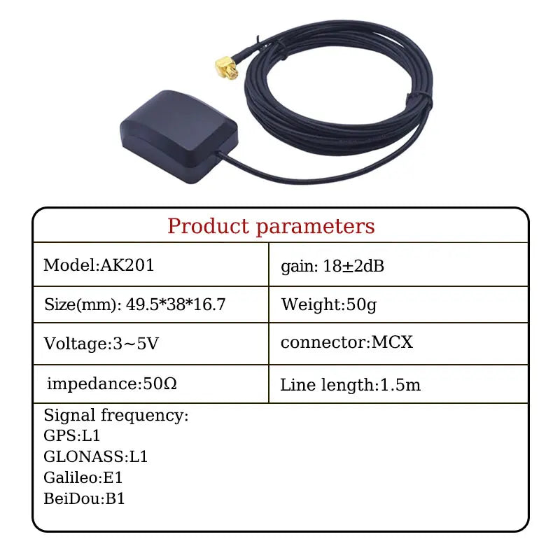 GPS Antenna for Monitoring Navigator Antenna Vehicle Positioning Single Beidou Antenna Fast Satellite Reception
