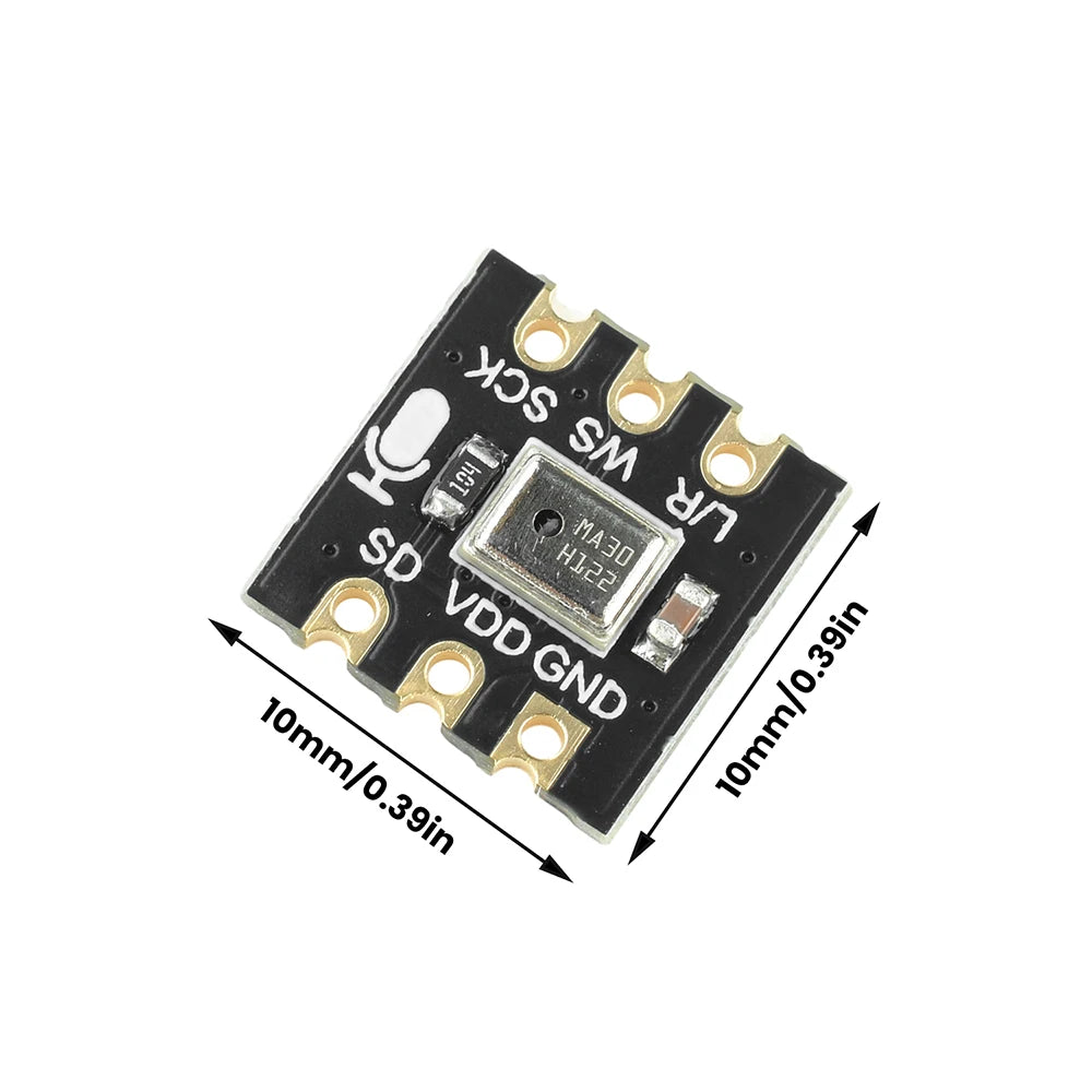 MS4030 Omnidirectional MEMS Microphone Module High Precision 24Bit I2S Output Compatible with INMP441 for Smart Home ESP32