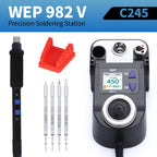 WEP 982-V Digital Electric Soldering Iron Kit C115 C210 C245 Precision Soldering Iron Soldering Station Small Rework Station