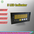 S Beam Column S-Type Tension Compression Load Cell 5kg-500kg with 96x48mm 5 LED Indicator, 2.0mV/V, 220V Panel Meter