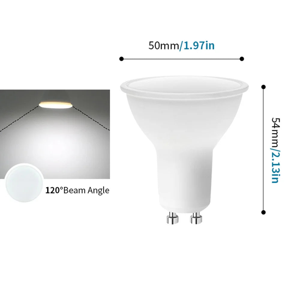 1-10PCS LED spot light GU10 AC220V LED energy saving bulb 3W 6W 9W 12W LED Lamp Spotlight Bulb 38 Degree lampara for home