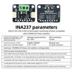 INA228 INA238 INA237 Current Power Monitor Module STEMMA QT Qwiic I2C 85V 20A ADC Energy Accumulation for BMS Solar PV IoT
